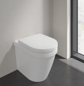 Унитаз напольный Villeroy & Boch Architectura 37х54 см санитарная керамика CeramicPlus альпийский белый 5690R0R1