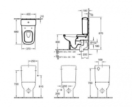 Унитаз напольный Villeroy&Boch коллекция Joyce 56121001