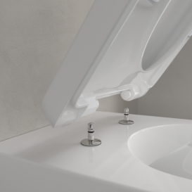 Унітаз для підлоги Villeroy & Boch O.novo 36х56 см відкритий змивний край Compact CeramicPlus альпійський білий 4624R0R1