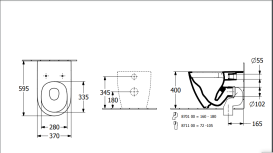 Унитаз напольный Villeroy & Boch Subway 3.0 37х59,5 см санитарная керамика CeramicPlus TwistFlush альпийский белый 4671T0R1