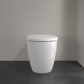 Унитаз напольный Villeroy & Boch Subway 3.0 37х59,5 см санитарная керамика CeramicPlus TwistFlush альпийский белый 4671T0R1