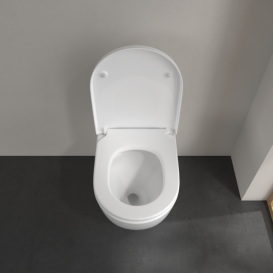 Унітаз підлоговий Villeroy & Boch Subway 3.0 37х59,5 см санітарна кераміка CeramicPlus AntiBac альпійський білий 4671T0T2
