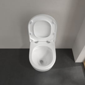 Унітаз підлоговий Villeroy & Boch Subway 3.0 37х59,5 см санітарна кераміка CeramicPlus AntiBac альпійський білий 4671T0T2