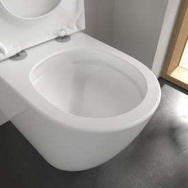 Унітаз підлоговий Villeroy & Boch Subway 3.0 37х59,5 см санітарна кераміка CeramicPlus AntiBac альпійський білий 4671T0T2