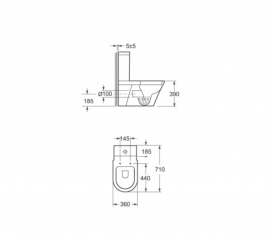 Чаша напольного унитаза Volle коллекция Nemo 13-17-052