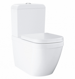Унітаз підлоговий приставний Grohe Euro Ceramic з гігієнічним покриттям альпін-білий 3933800H