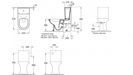 Унітаз підлоговий Villeroy & Boch колекція Hommage 666210R1