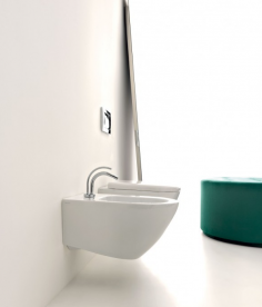 Унітаз підвісний Kerasan колекція Aquatech білий 371 501 з кришкою Soft Сlose 378801