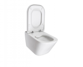Унитаз подвесной Roca коллекция Gap Rimless с сиденьем Slow-Closing A34H47C000