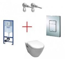 Система инсталляции Grohe Solido Perfect 4 в 1 с подвесным унитазом 39186000