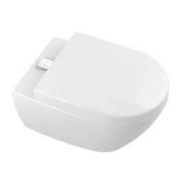 Унітаз підвісний Villeroy & Boch Subway 2.0 ViFresh з відкритим змивним краєм + Сидіння SoftClosing 5614A101 + 9M68S101