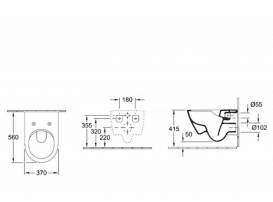Унітаз підвісний Villeroy & Boch Subway 2.0 5614R001 + Сидіння + Комплект Grohe Rapid SL 38722001