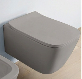 Унитаз подвесной ArtCeram A16 безободковый 36х52,5 см керамика серый ASV003 15;00