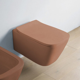 Унитаз подвесной ArtCeram A16 безободковый 36х52,5 см керамика светло-коричневый ASV003 40;00