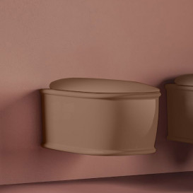 Унітаз підвісний ArtCeram Atelier безободковий 37,5х52,5 см кераміка світло-коричневий ATV001 40;00