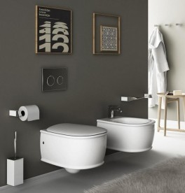 Унітаз підвісний ArtCeram Azuley 37х52,5 см білий глянсовий AZV001 01; 00