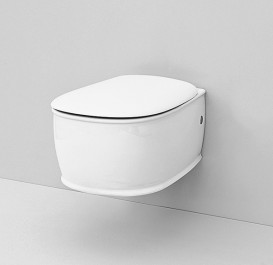 Унітаз підвісний ArtCeram Azuley 37х52,5 см білий глянсовий AZV001 01; 00