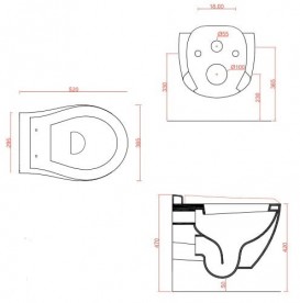 Унитаз подвесной ArtCeram Blend 36,5х52 см белый глянцевый BLV001 01;00