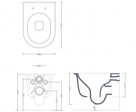 Унітаз підвісний ArtCeram Chic безободковий 38х53 см кераміка fard CHV001 97;00