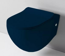 Унитаз подвесной ArtCeram File 2.0 безободковый 37х53 см керамика темно-синий FLV004 36;00