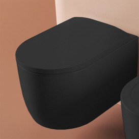 Унітаз підвісний ArtCeram Monet безободковий 36х52 см кераміка чорний матовий MNV001 17;00