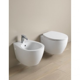 Унитаз подвесной ArtCeram Step 36х51 см безободковый белый глянцевый STV003 01;00