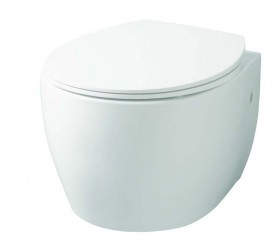 Унітаз підвісний ArtCeram Step 36х51 см безободковий білий глянсовий STV003 01; 00