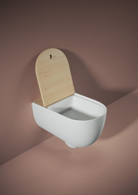 Унитаз подвесной ArtCeram The One безободковый 35х52 см керамика белый матовый THV001 05;00