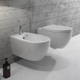 Унітаз підвісний беободковий Globo 4ALL 54x36 Senzabrida білий MDS03BI