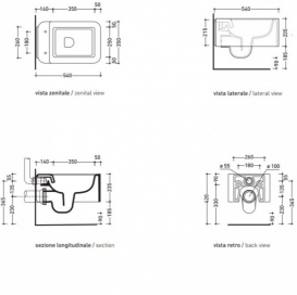 Унитаз подвесной безободковый Flaminia Nile NL118G