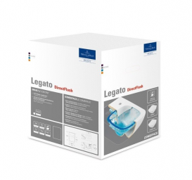 Унитаз подвесной Villeroy&Boch Legato DirectFlush 5663R001+9M95S101 Крышка Soft Closing Slimseat белый 5663RS01