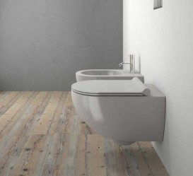 Унітаз підвісний Catalano Colori Sfera безободковий з системою NewFlush 35х54.5 см сірий матовий 1VSF54RCS