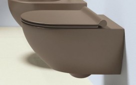 Унітаз підвісний Catalano Colori Sfera безободковий з системою NewFlush 35х54.5 см коричневий матовий 1VSF54RMS