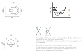 Унітаз підвісний Catalano Gold & Silver 55х35 кераміка чорний / золото 1VS55NRNO
