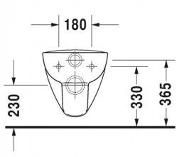 Унитаз подвесной Duravit D-Code + Сиденье 45700900A1