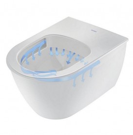 Унітаз підвісний Duravit Darling New Rimless 36,5х54 см кераміка білий 2557090000