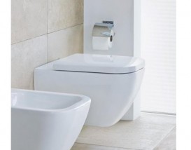 Унитаз подвесной Duravit Happy D.2 Rimless 36,5х54 см керамика белый 2222090000