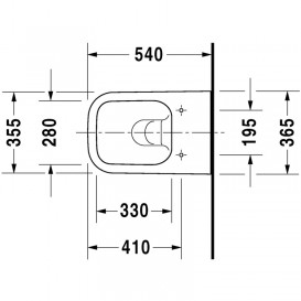 Унитаз подвесной Duravit Happy D.2 Rimless 36,5х54 см керамика антрацит/антрацит матовый 2222098900