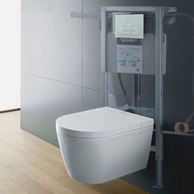 Унитаз подвесной Duravit ME by Starck Rimless 37,5х57,5 см с покрытием HygieneGlaze керамика белый 2510092000