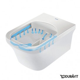 Унітаз підвісний Duravit P3 Comforts Rimless 38х57 см кераміка білий 2561090000