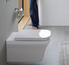 Унітаз підвісний Duravit P3 Comforts Rimless 38х57 см кераміка білий 2561090000