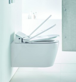 Унітаз підвісний Rimless Duravit ME by Starck 2529590000 + Кришка-біде Duravit SensoWash Slim 611000002000300