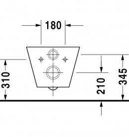 Унитаз подвесной Duravit Starck 1 41х57,5 см с покрытием WonderGliss керамика белый 02100900641