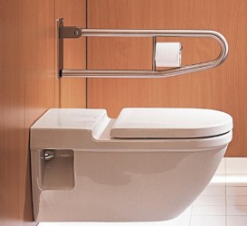 Унитаз подвесной Duravit Starck 3 для инвалидов на колясках 37х70 см керамика белый 2203090000