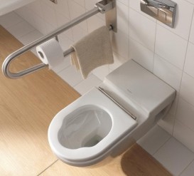 Унитаз подвесной Duravit Starck 3 для инвалидов на колясках 37х70 см керамика белый 2203090000