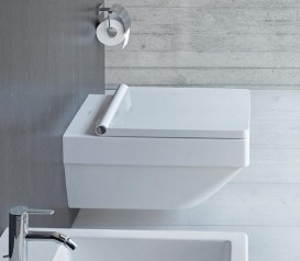 Унитаз подвесной Duravit Vero Air Rimless 37х57 см керамика белый 2525090000