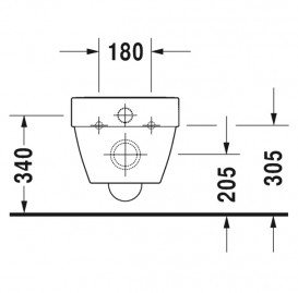 Унітаз підвісний Duravit Vero Air Rimless 37х57 см з покриттям Wondergliss кераміка білий 25250900001
