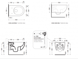 Унітаз підвісний Flaminia App AP118G Grigio Lava