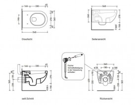 Унитаз подвесной под инсталляцию Flaminia коллекция APP AP118
