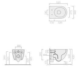 Унитаз подвесной Galassia Dream Vortex 36х52 см керамика белый матовый 7338MT